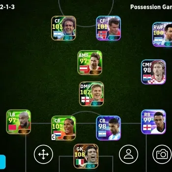 eFootball Accounts Legends & Iconic Players Mobile|PW 3100|Gianluigi Buffon BigT,Gabriel Batistuta Epic,Steven Gerrard