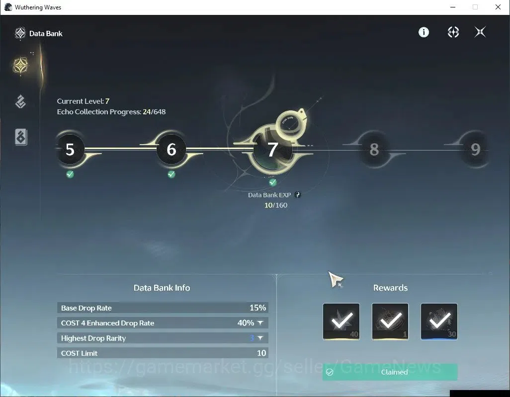 Wuthering Waves Accounts SEA | UL 12 | 1 Limited | (Denia) | DB Lvl 7 | Fem image 3