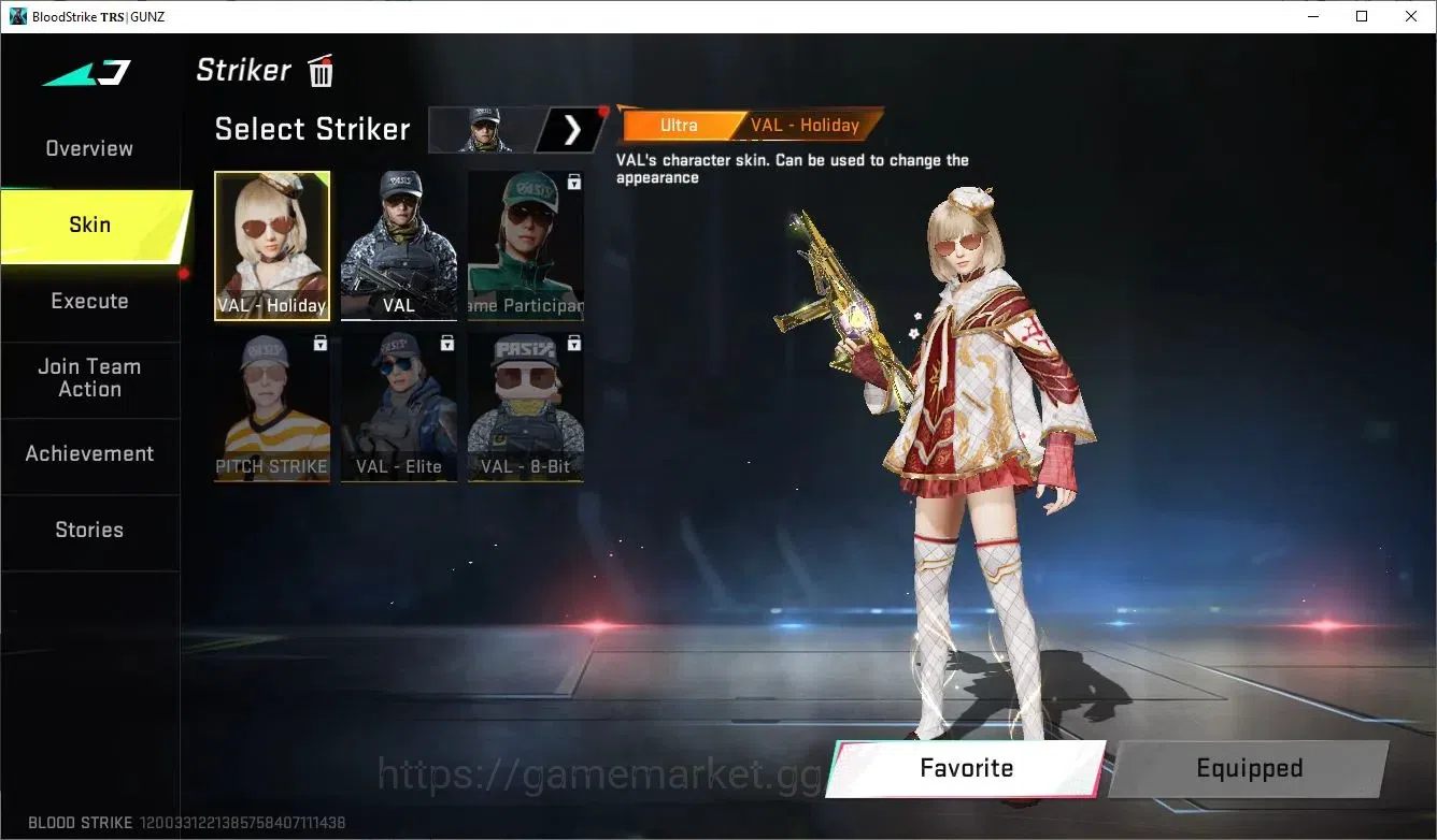Blood Strike Accounts Collab Skin ASIA|ETERNAL Desert Eagle Scorpius| 2 Limited AR97 and RPK| 4 Collab TR and 7DS |4 10
