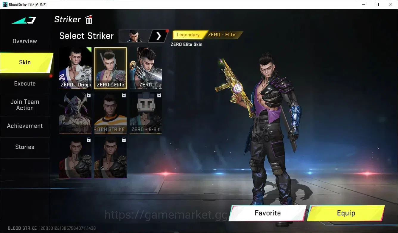 Blood Strike Accounts Collab Skin ASIA|ETERNAL Desert Eagle Scorpius| 2 Limited AR97 and RPK| 4 Collab TR and 7DS |4 11