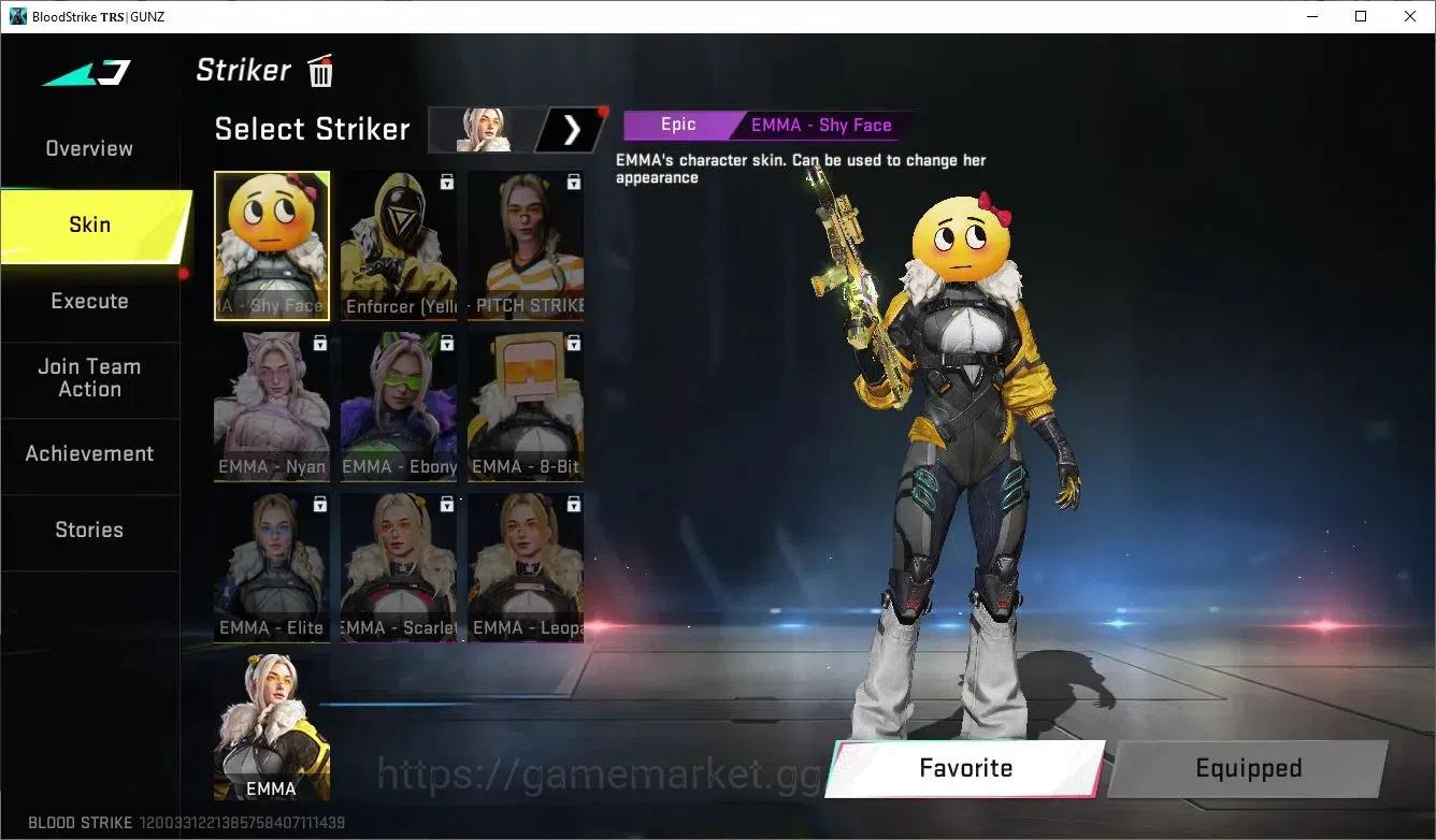 Blood Strike Accounts Collab Skin ASIA|ETERNAL Desert Eagle Scorpius| 2 Limited AR97 and RPK| 4 Collab TR and 7DS |4 13