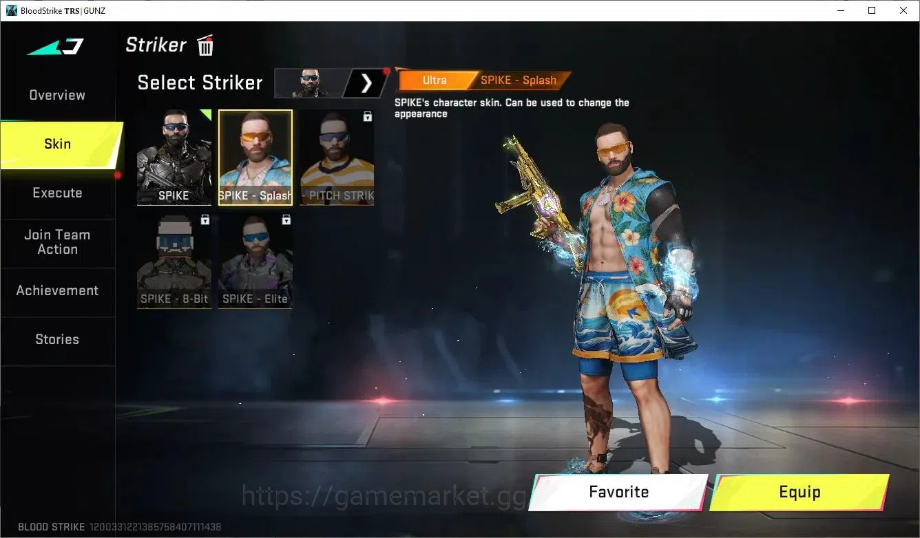 Blood Strike Accounts Collab Skin ASIA|ETERNAL Desert Eagle Scorpius| 2 Limited AR97 and RPK| 4 Collab TR and 7DS |4 9