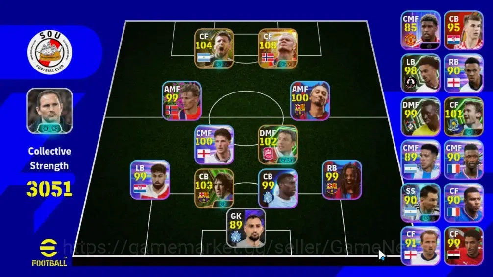 eFootball Accounts Legends & Iconic Players Android|Big Time Erling Haaland|5 Epic Sergio Aguero,Carles Puyol,Mark Van 1