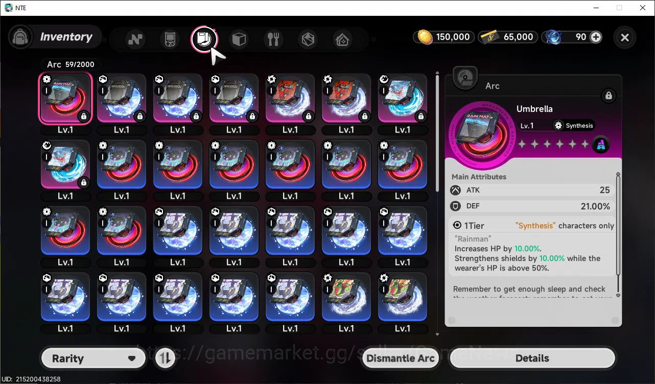 Neverness to Everness Accounts GLOBAL NA|HL 3| 1 SSR Limited Nanally |6 SR Auriel image 6