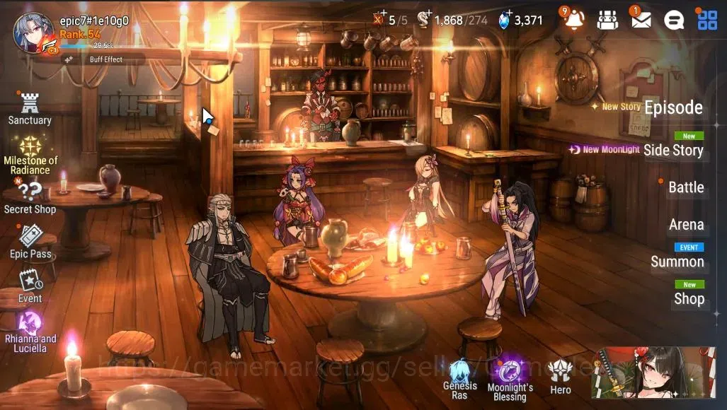 Epic Seven Accounts GLOBAL Unverif|New Era|2 ML (Rhinna&Luciella,STaey image 1