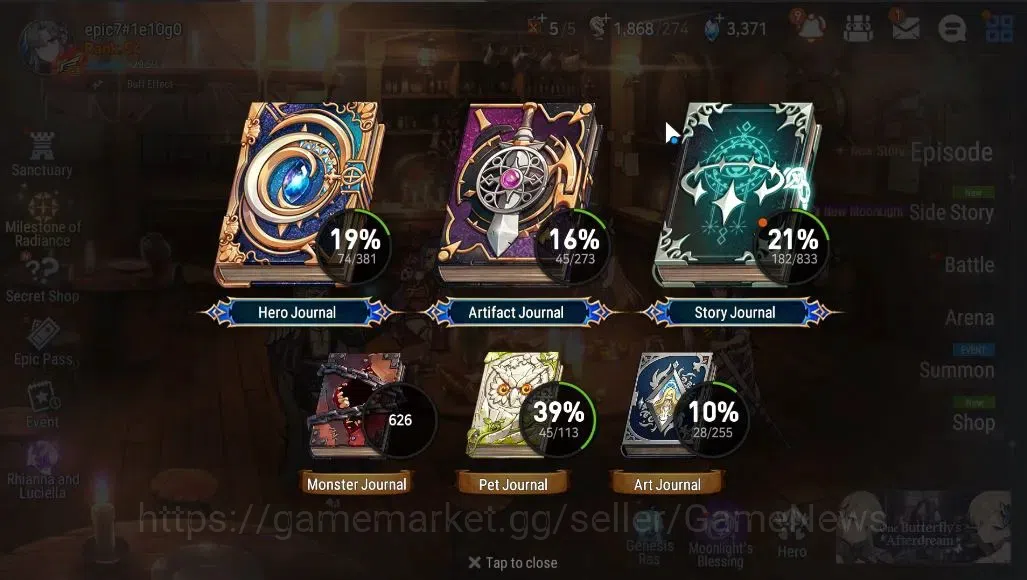 Epic Seven Accounts GLOBAL Unverif|New Era|2 ML (Rhinna&Luciella,STaey image 3