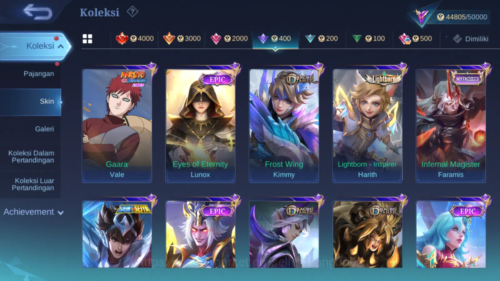 Mobile Legends: Bang Bang Accounts Others Hero 131 | skin 228 | sanrio floryn | lightborn fanny | lightborn alucard | 9th 16