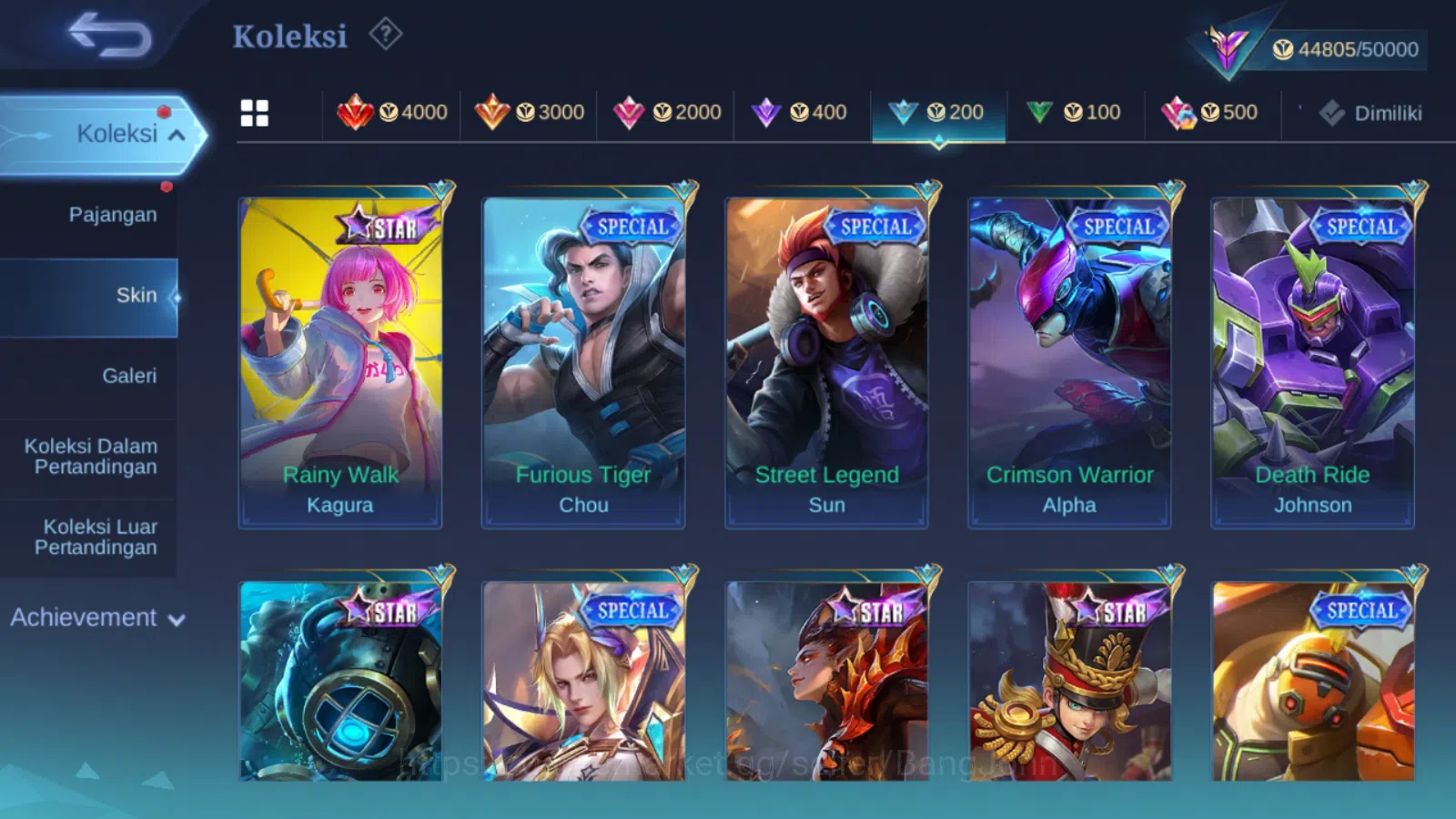 Mobile Legends: Bang Bang Accounts Others Hero 131 | skin 228 | sanrio floryn | lightborn fanny | lightborn alucard | 9th 17