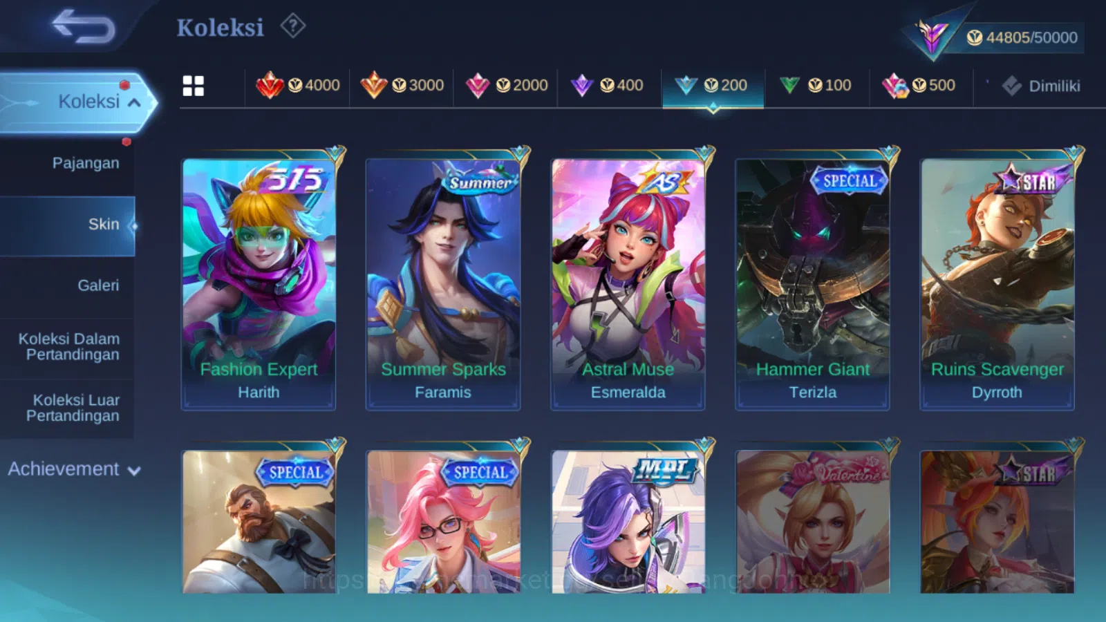 Mobile Legends: Bang Bang Accounts Others Hero 131 | skin 228 | sanrio floryn | lightborn fanny | lightborn alucard | 9th 18