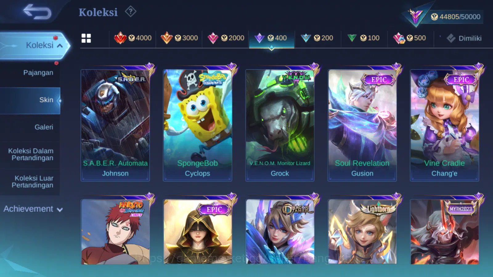 Mobile Legends: Bang Bang Accounts Others Hero 131 | skin 228 | sanrio floryn | lightborn fanny | lightborn alucard | 9th 2