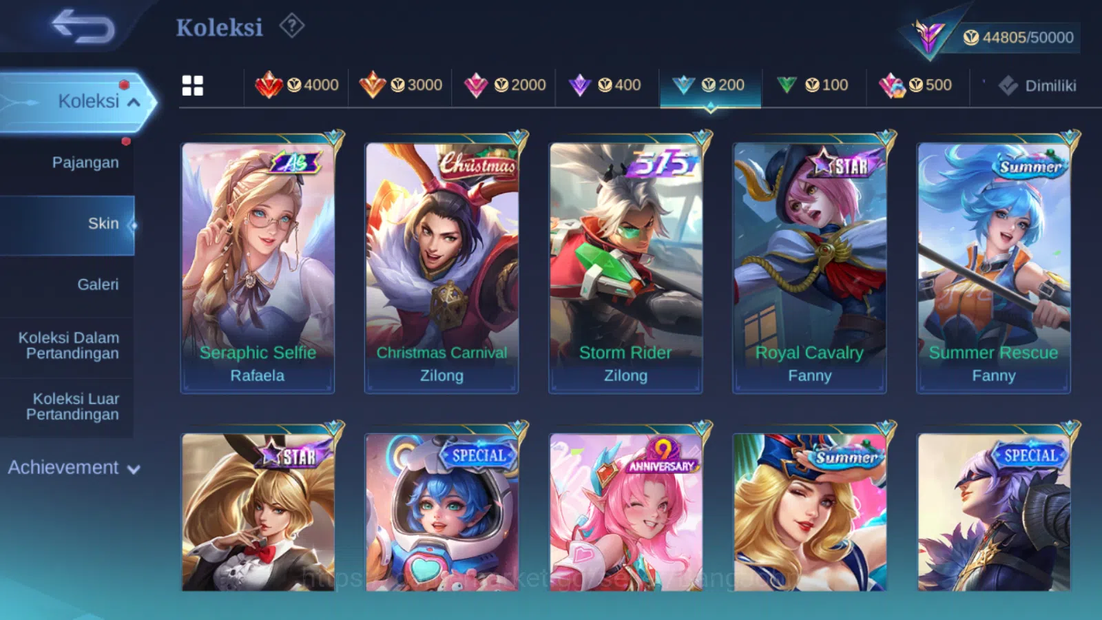 Mobile Legends: Bang Bang Accounts Others Hero 131 | skin 228 | sanrio floryn | lightborn fanny | lightborn alucard | 9th 3