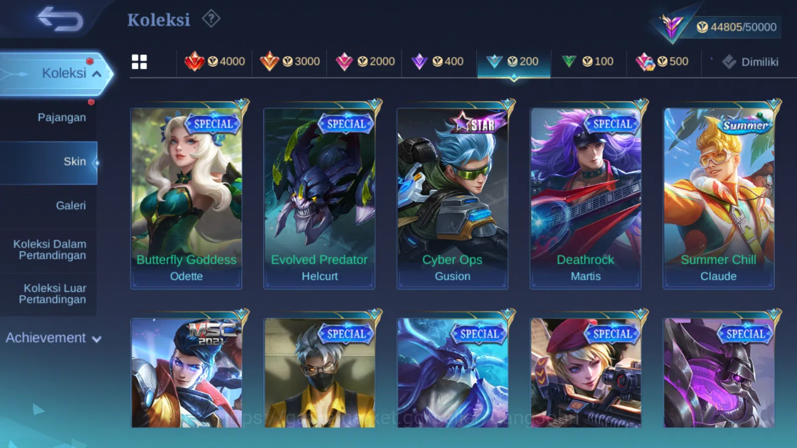 Mobile Legends: Bang Bang Accounts Others Hero 131 | skin 228 | sanrio floryn | lightborn fanny | lightborn alucard | 9th 4