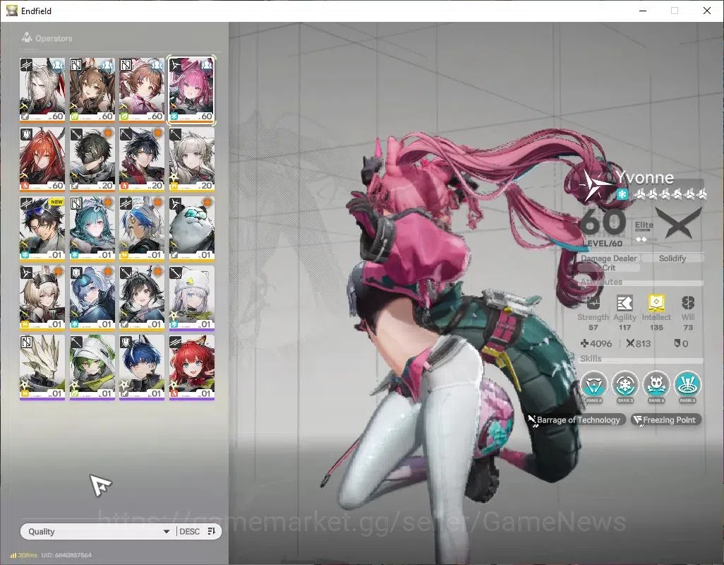 Arknights: Endfield Accounts NA/EU|Lv50|5SSR(2Limited)+5(*6WEP)|[Gilbertap1+Sig image 2