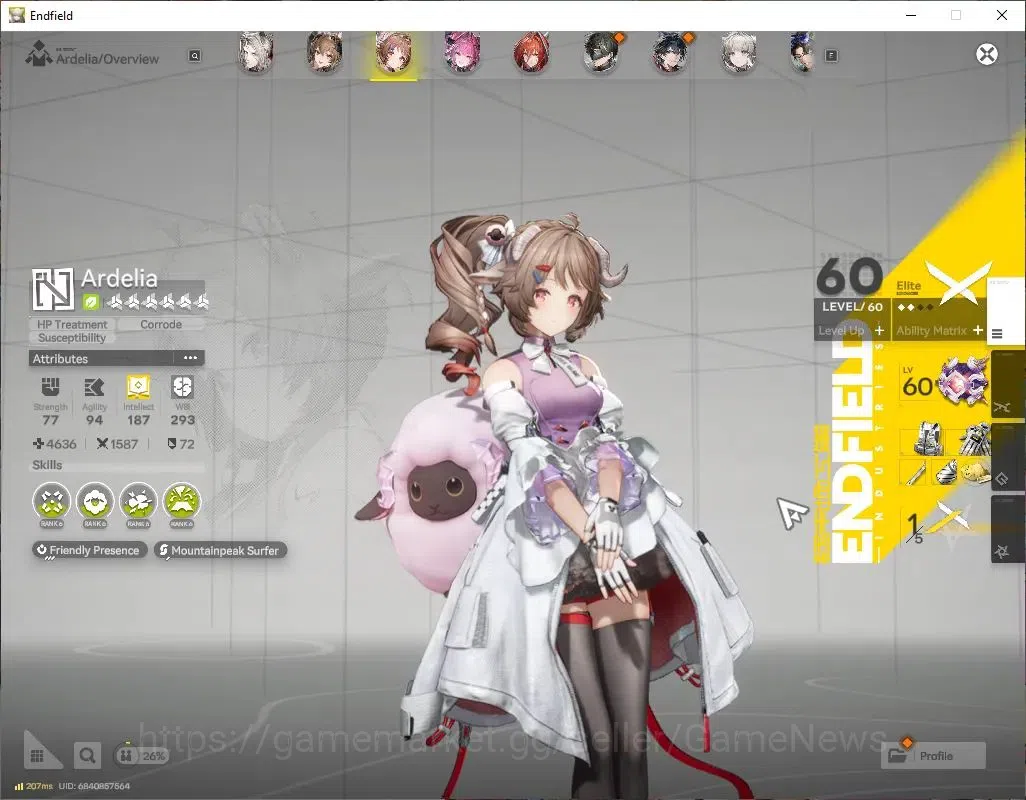 Arknights: Endfield Accounts NA/EU|Lv50|5SSR(2Limited)+5(*6WEP)|[Gilbertap1+Sig image 5