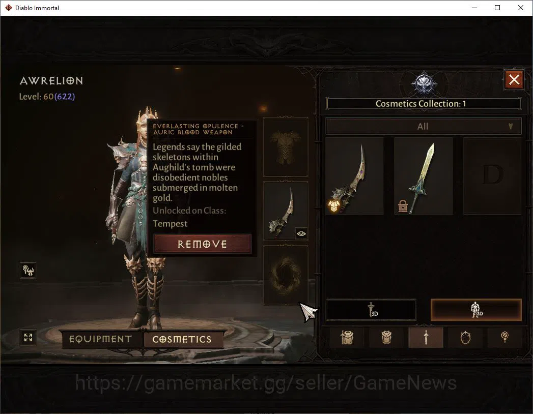 Diablo Immortal Accounts SEA-Izual|Lv60(622)|Tempest|35k Cr|Reso 510|Parago image 8