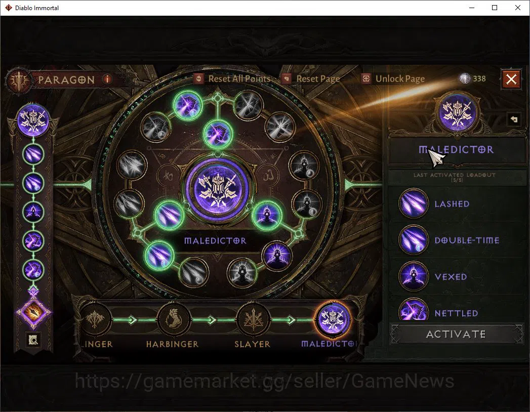 Diablo Immortal Accounts SEA-Izual|Lv60(622)|Tempest|35k Cr|Reso 510|Parago image 9