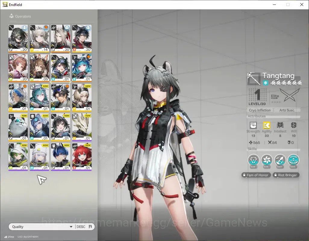 Arknights: Endfield Accounts ASIA | Starter | Lv 16 | 5 SSR(2Limit)+ 5 (*6WEP)| image 2