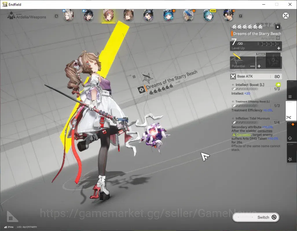 Arknights: Endfield Accounts ASIA | Starter | Lv 16 | 5 SSR(2Limit)+ 5 (*6WEP)| image 3