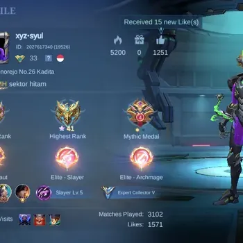 Mobile Legends: Bang Bang Accounts Collector Global|Skin 100|Expert|Collec: Layla|LB: Tigreal,Alucard,Granger|BLZ