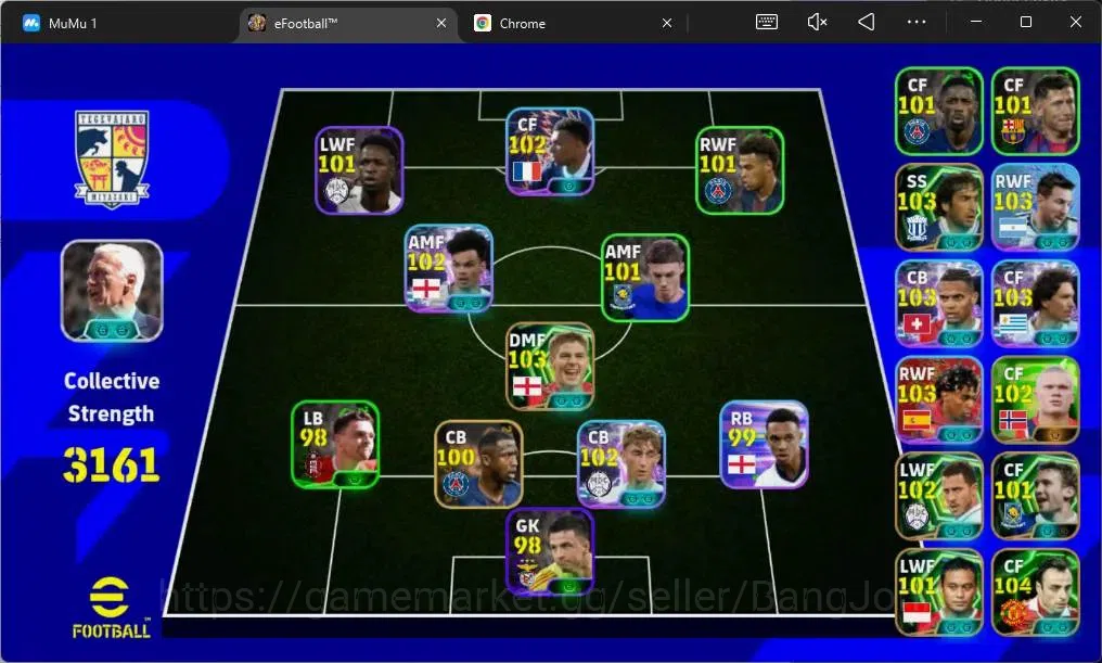 eFootball Accounts Mobile|PW 3161|Epic Berbatov,Gerrard,Diouf,Shevche image 1