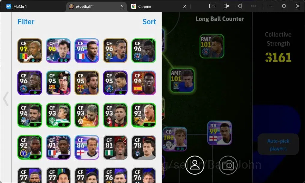eFootball Accounts Mobile|PW 3161|Epic Berbatov,Gerrard,Diouf,Shevche image 2