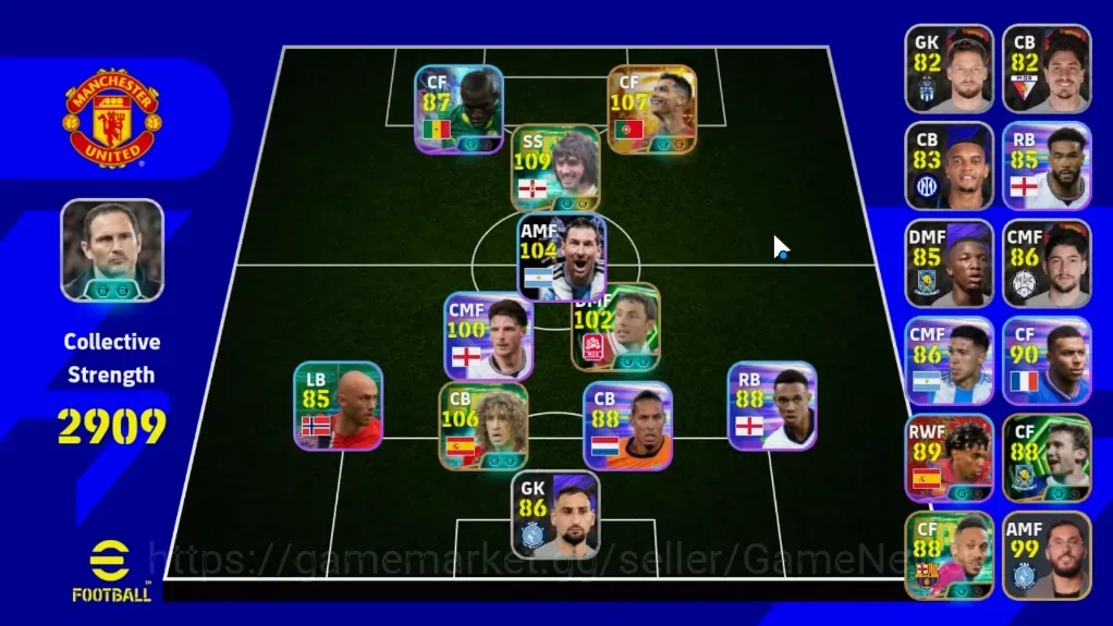 eFootball Accounts Legends & Iconic Players Android|Big Time Cristiano Ronaldo|5 Epic New(George Best,Carles Puyol),Mark van 1