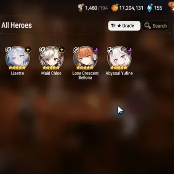 Epic Seven Accounts Starter Global Unverif|Fresh Starter|4ML(Lisette,Maid Chloe,LCBellona,AYufine)Theater Locked|PoH & Bless
