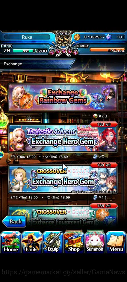 Grand Summoners Accounts Global|Rank 78|Starter|11 Ascend|UP RoyTW,Summer M image 16