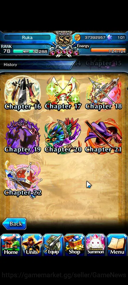 Grand Summoners Accounts Global|Rank 78|Starter|11 Ascend|UP RoyTW,Summer M image 17
