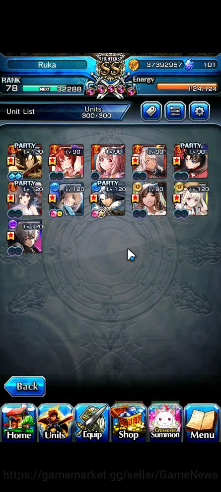 Grand Summoners Accounts Global|Rank 78|Starter|11 Ascend|UP RoyTW,Summer M image 4