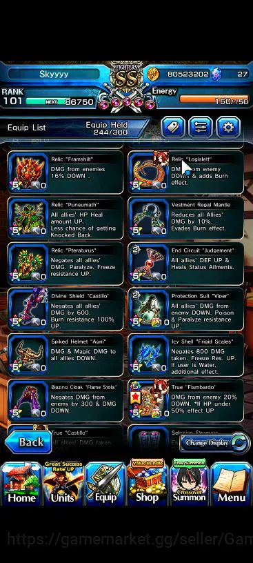 Grand Summoners Accounts Global|Rank 101|18 Ascend|[Roy,Inumuta,Emiya,Hazuk image 14