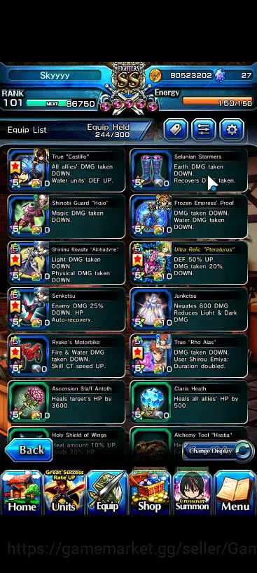 Grand Summoners Accounts Global|Rank 101|18 Ascend|[Roy,Inumuta,Emiya,Hazuk image 15