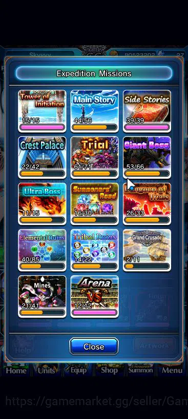 Grand Summoners Accounts Global|Rank 101|18 Ascend|[Roy,Inumuta,Emiya,Hazuk image 19