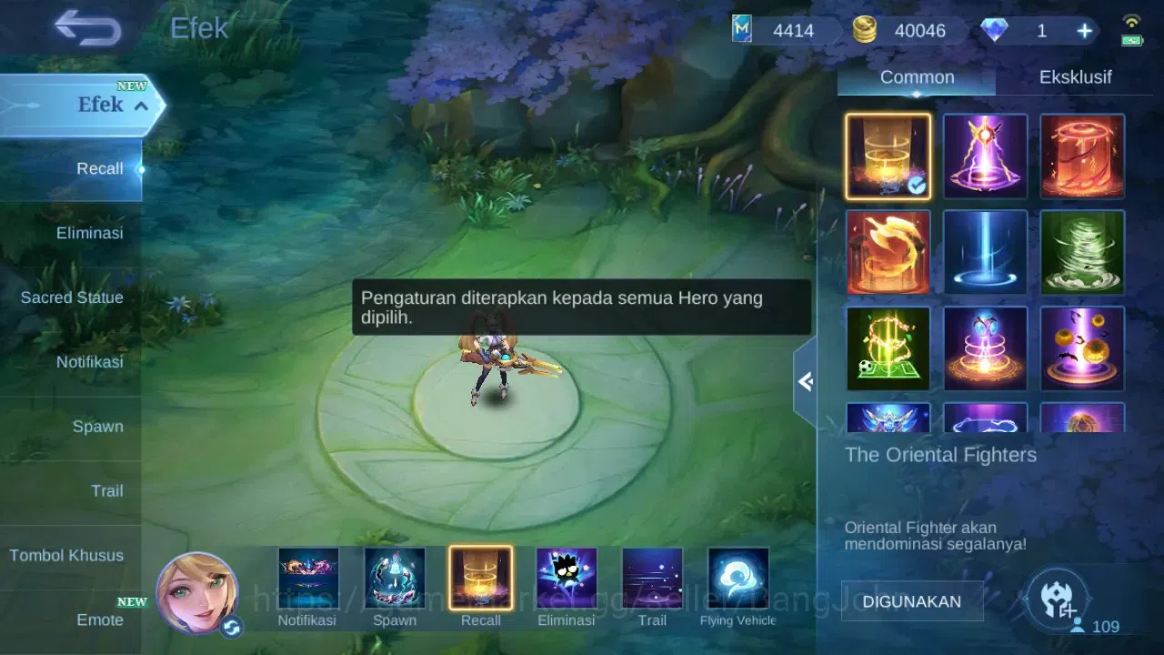Mobile Legends: Bang Bang Accounts GLOBAL Hero 109 Skin 203 | Sasuke | Aspirant Chang image 10