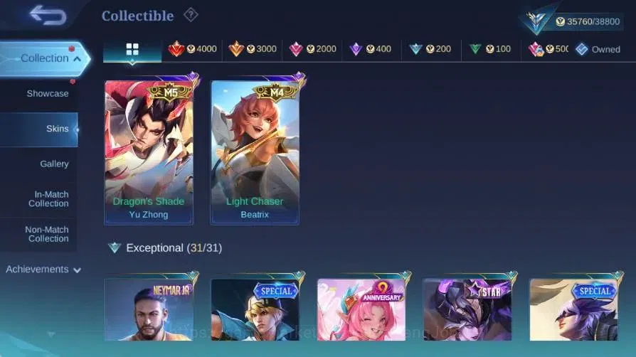 Mobile Legends: Bang Bang Accounts Global|Skin 134|Expert|KOF Karina|PRIME Beatrix|Ch image 12