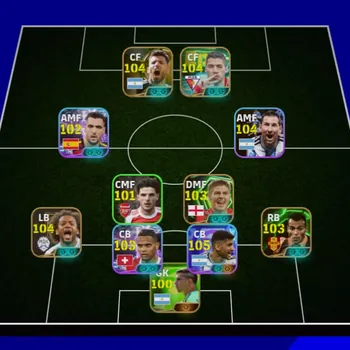 eFootball Accounts Meta Player Kolektif 3192+ Aguero x Suarez x Gerrard x Marcelo x Cristian Romero x Cafu x Drogba + 1