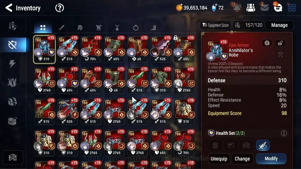 Epic Seven Accounts High-End GLOBAL Verif|14 ML(WOTM Tenebria,LC Bellona,RueleLight,etc)+AB Fumyr,Estelle,Rinak,Etc|Theater 18