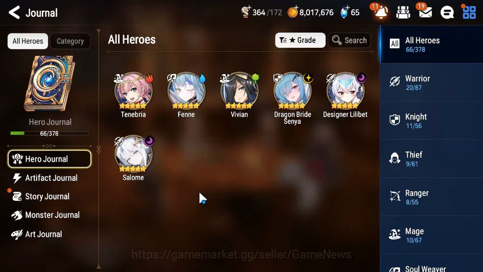 Epic Seven Accounts GLOBAL Unverif|New Era|3 ML(Salome,DB Senya,DLilib image 20