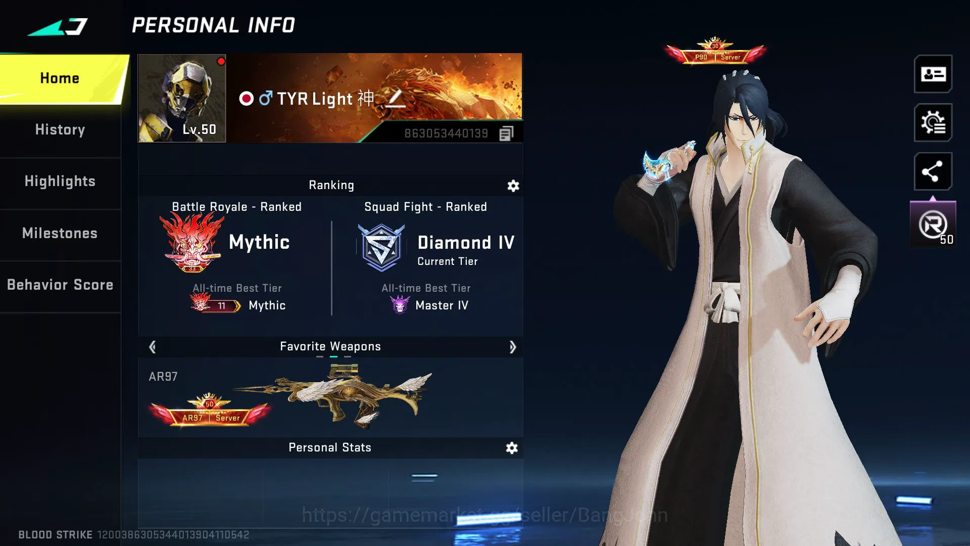 Blood Strike Accounts ASIA GOOD ACC | ETHAN BLEACH KAINDA LIMITED, KAG6 image 1