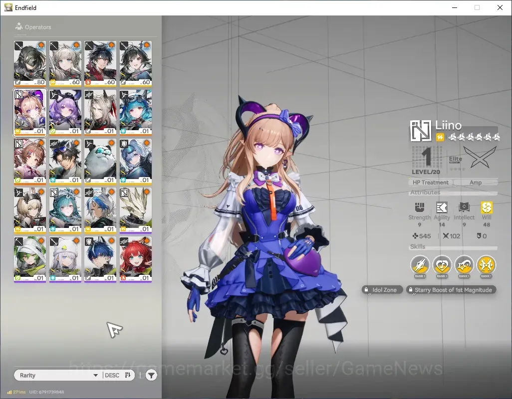 Arknights: Endfield Accounts NA/EU|Lv 54|5 SSR 2 Limited + 12(*6Weapon)|Typhoeus P2+Sign P1,Liino+Sign|1 SSR Selector|3 Wp 1