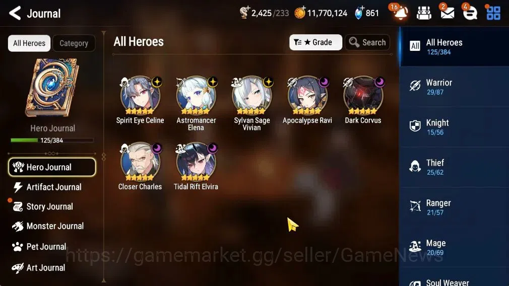 Epic Seven Accounts High-End GLOBAL UnVerif|NewEra|7 ML(Tidal Elvira,SE Celine,Asto Elena,etc)+Hecate,Setsuka,Etc|Abys F 1