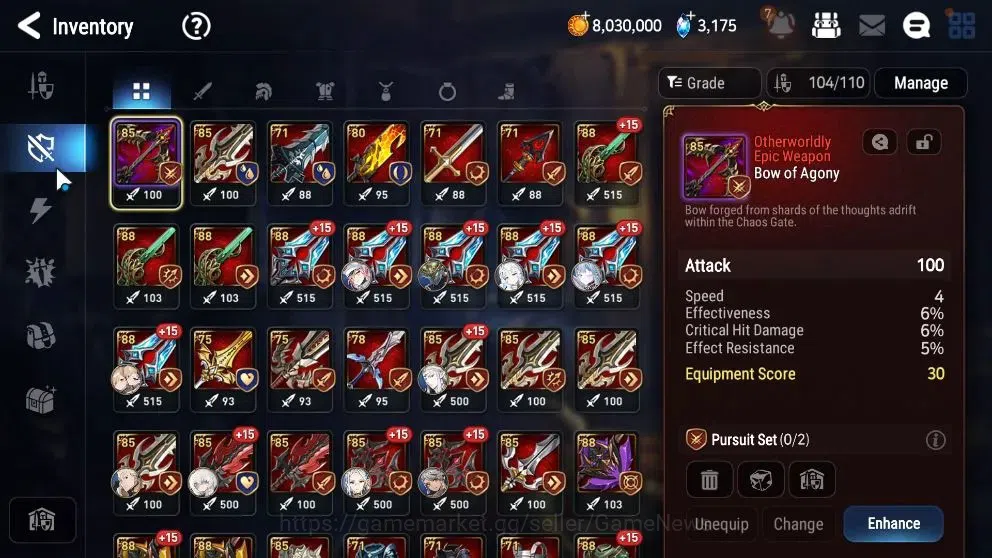 Epic Seven Accounts High-End Global UnVerif|NewEra|13 ML(LOT Scales,RnL,Zio,Belian,BW Iseria,etc)+Estelle,Setsuka,TA 16