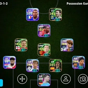 eFootball Accounts Legends & Iconic Players Mobile|PW 3133|Daren Fletcher Epic,Jules Kounde ShowT,Gabriel Batistuta