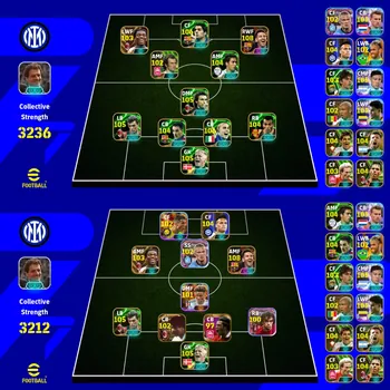 eFootball Accounts Legends & Iconic Players 3236 I Messi 108 I Suarez 106 I Raphael Leo 103 I Halaand 102 I L.Martinez 104 I