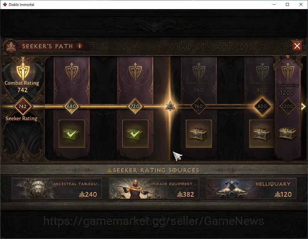 Diablo Immortal Accounts Mid-Tier SEA - Izual|Lv60(342)|Demon Hunter|31K CR|Reso 480| Paragon Maledictor|Inferno I|Hell Lv 10