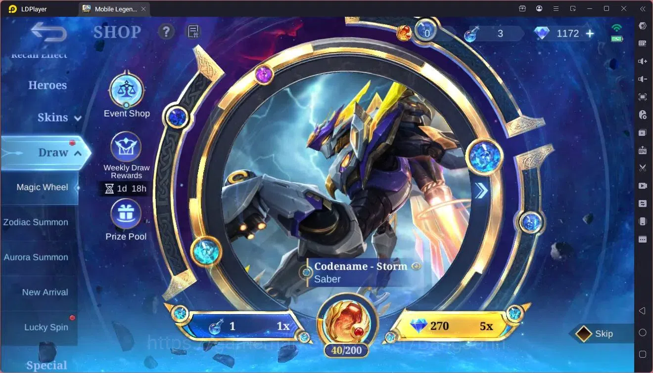 Mobile Legends: Bang Bang Accounts Global|Hero 132 Skin 446|Mega|Legend Layla,Lunox,M image 1