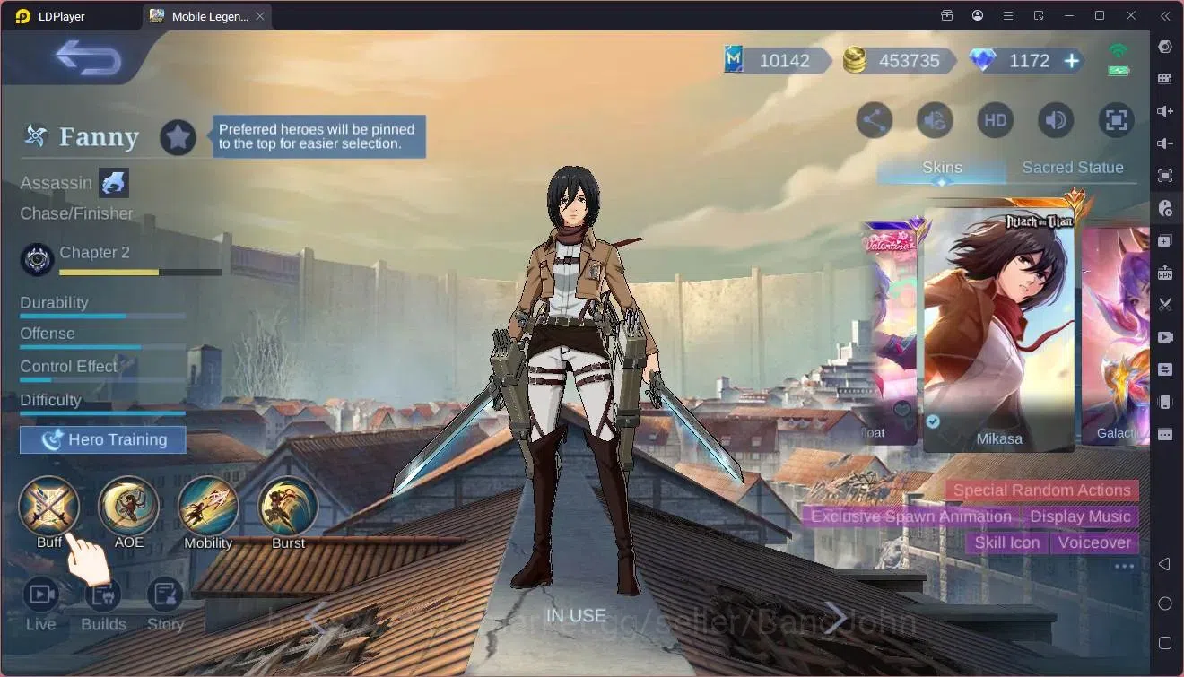 Mobile Legends: Bang Bang Accounts Global|Hero 132 Skin 446|Mega|Legend Layla,Lunox,M image 11