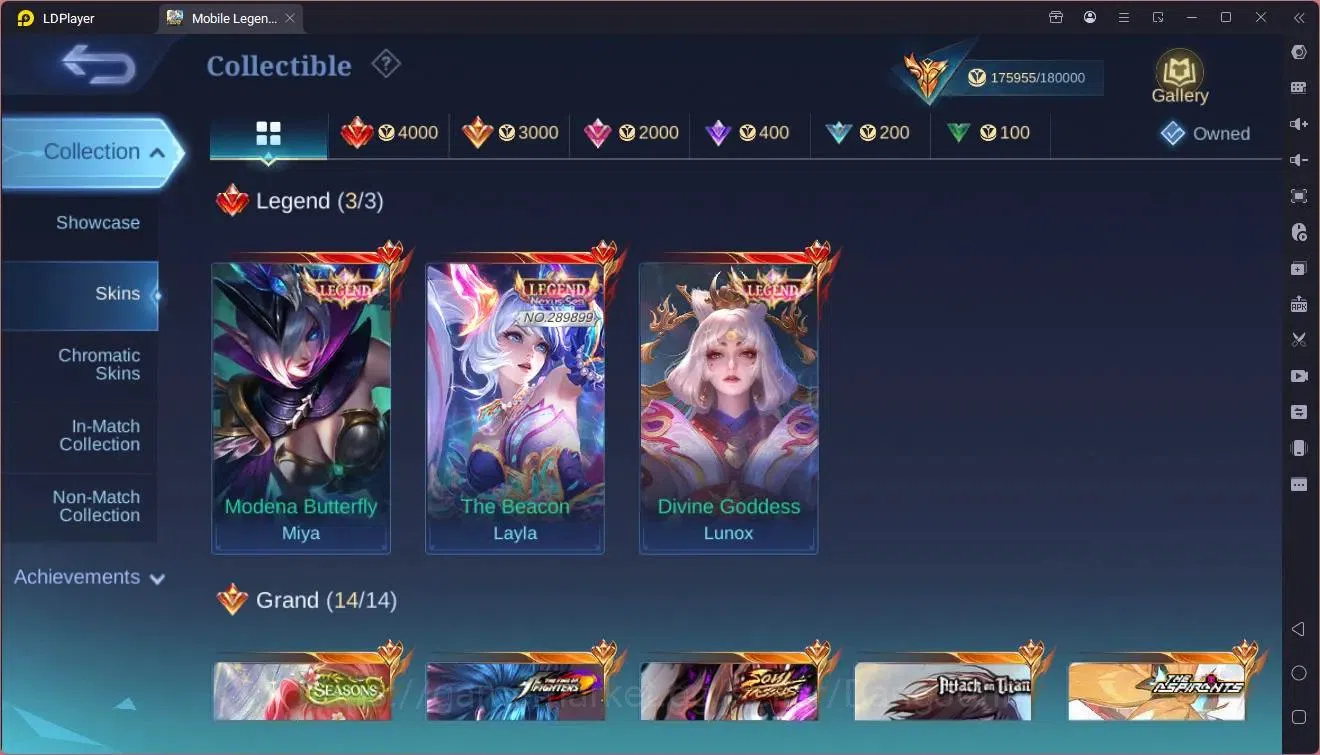 Mobile Legends: Bang Bang Accounts Global|Hero 132 Skin 446|Mega|Legend Layla,Lunox,M image 8