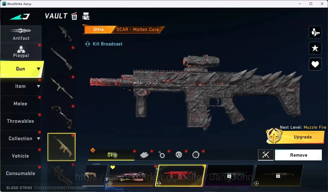 Blood Strike Accounts ASIA|1 Eternal Gun Desert Eagle|5 Collab Gun[7DS/T image 10