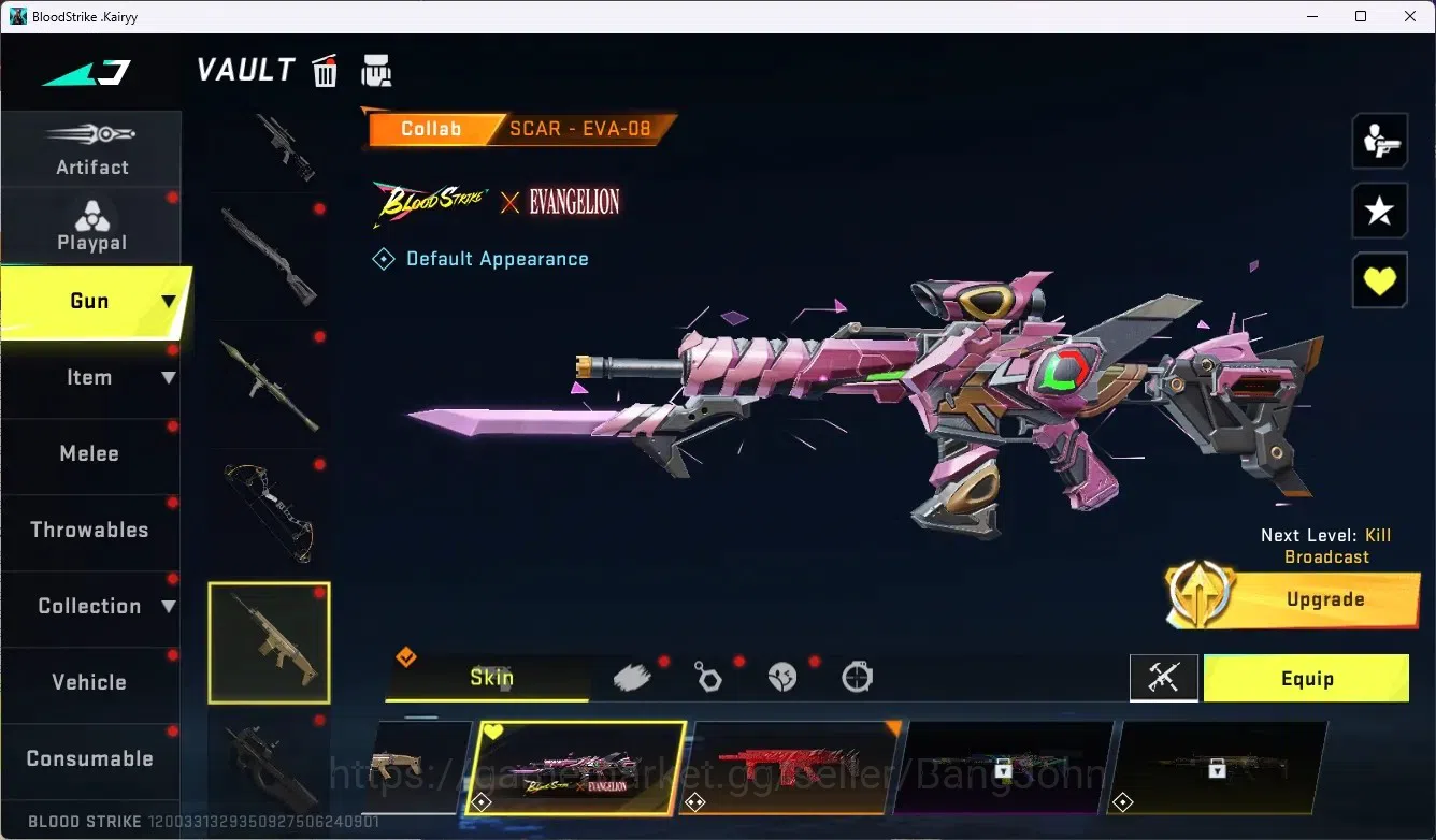 Blood Strike Accounts ASIA|1 Eternal Gun Desert Eagle|5 Collab Gun[7DS/T image 11